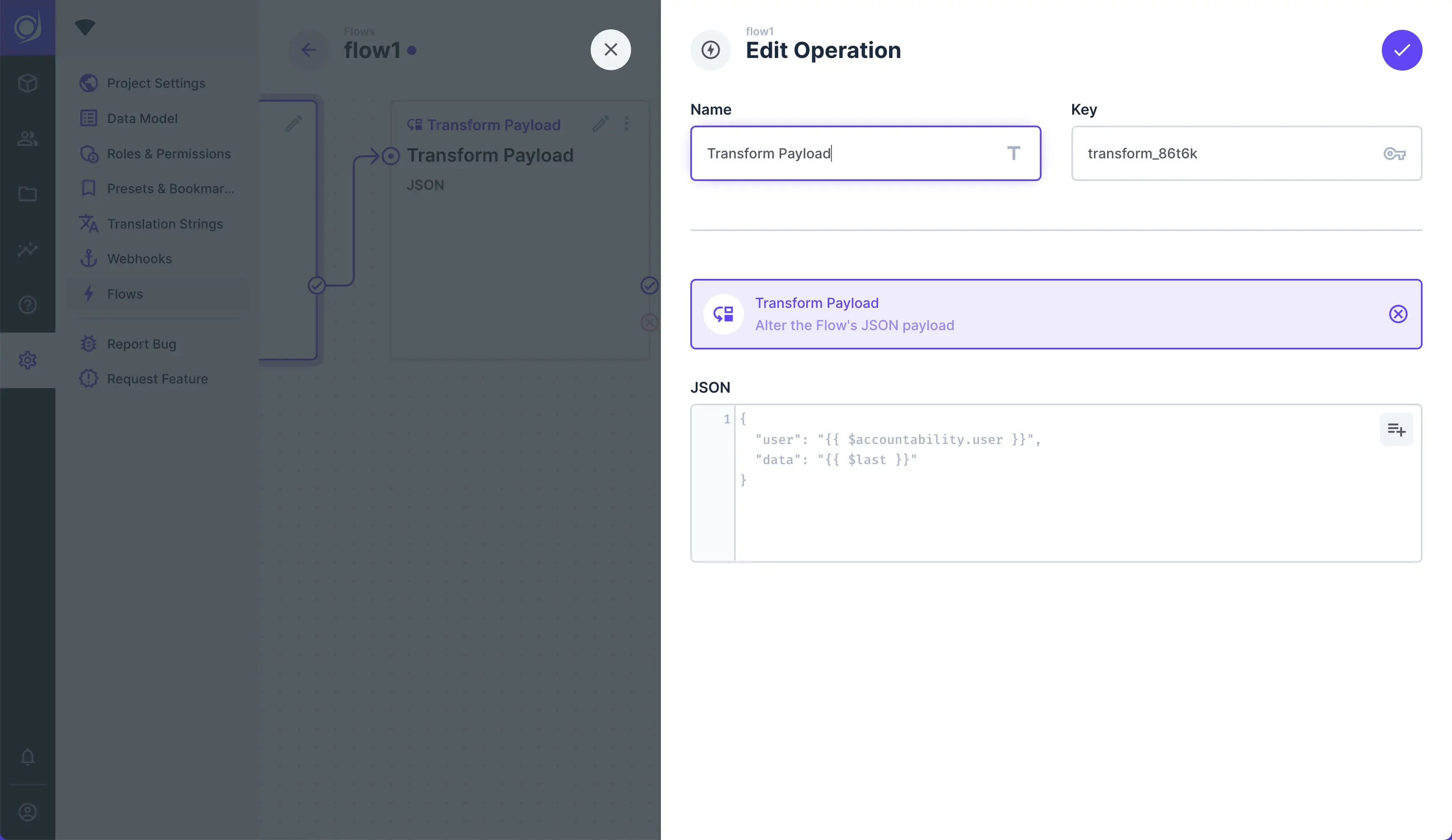 Transform Payload