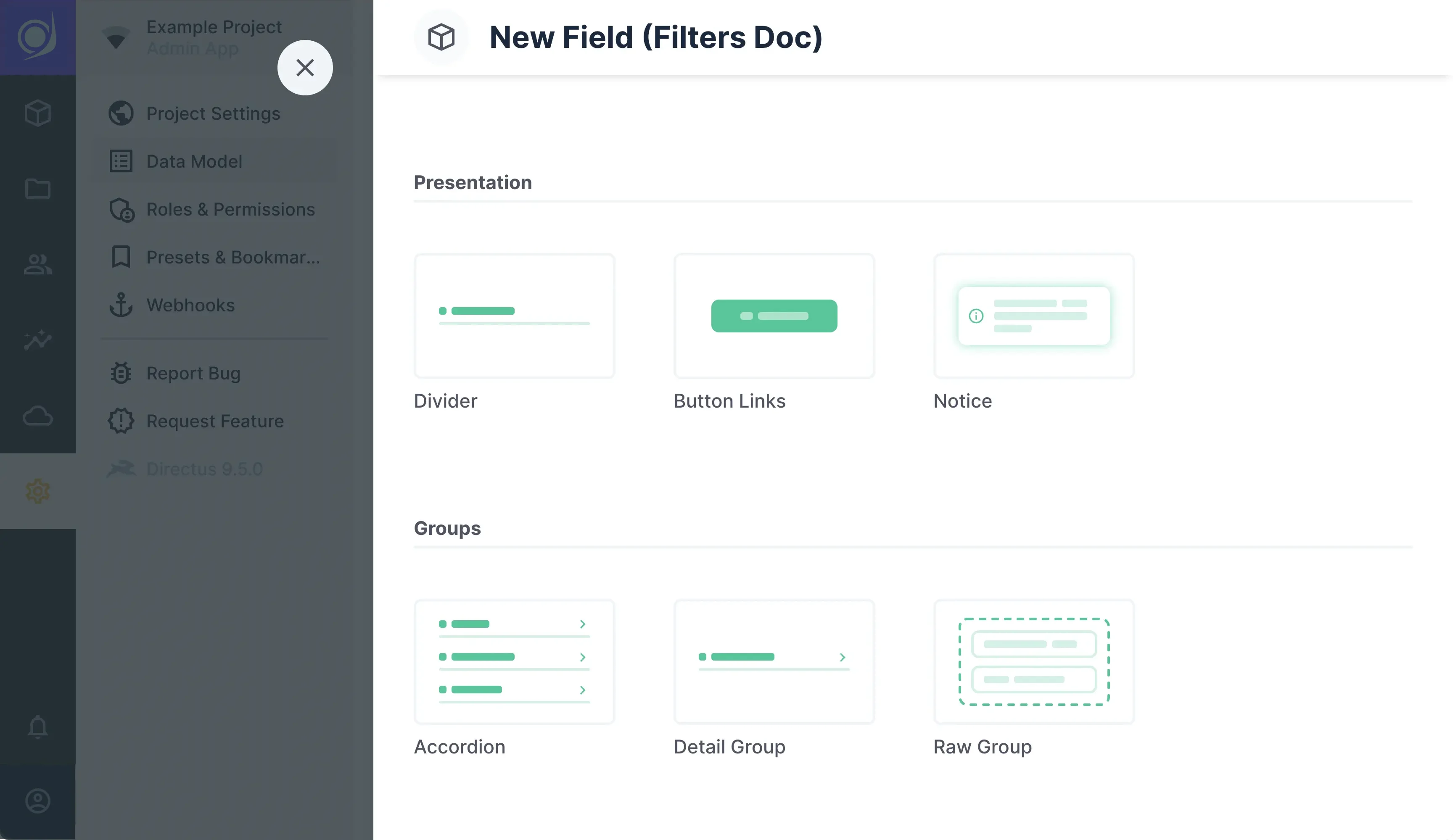 Unfilterable Fields