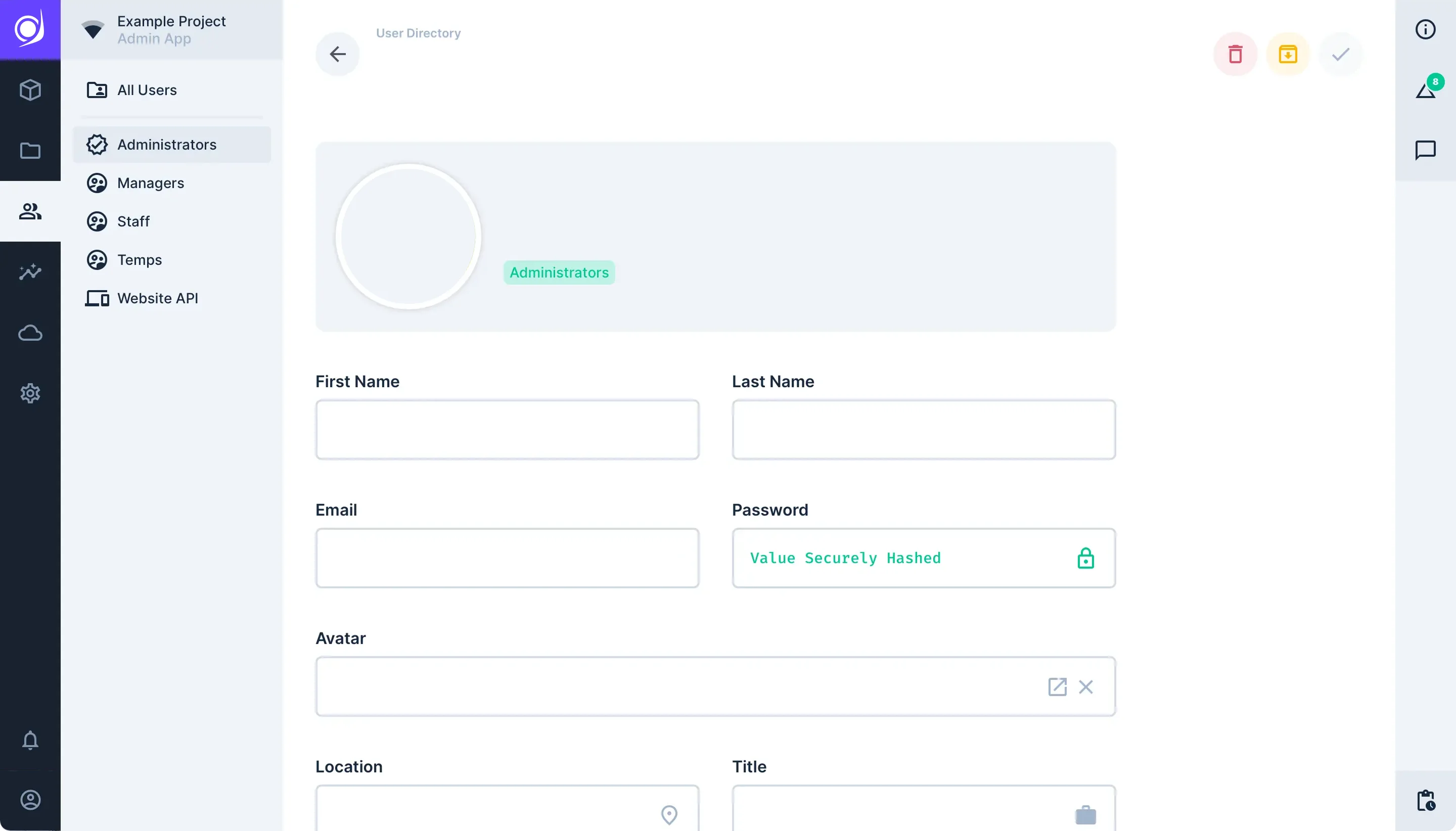 The User Page